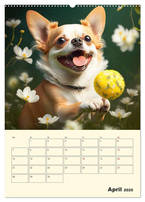 Witzige Chihuahuas. Glückliche Temperamentbündel (CALVENDO Premium Wandkalender 2025)