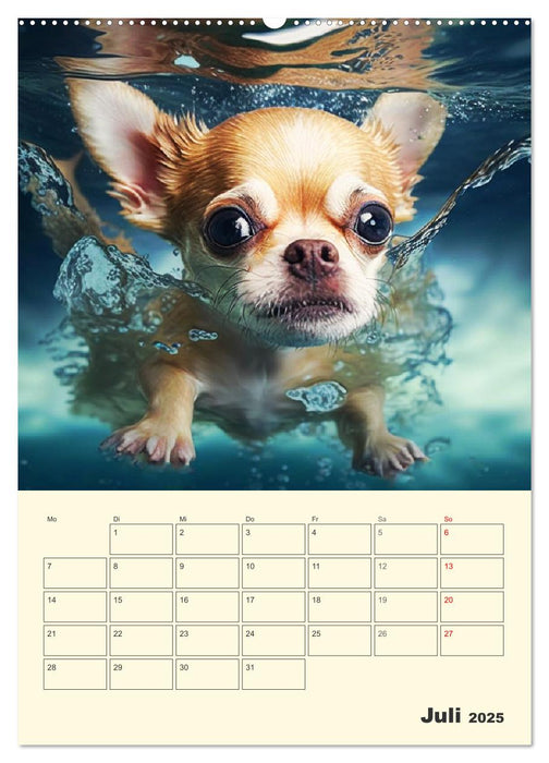 Witzige Chihuahuas. Glückliche Temperamentbündel (CALVENDO Premium Wandkalender 2025)