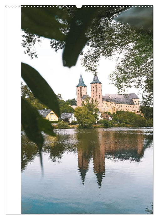 Sachsens Burgen und Schlösser - Beschreibbarer Kalender mit Ortsangaben (CALVENDO Premium Wandkalender 2025)