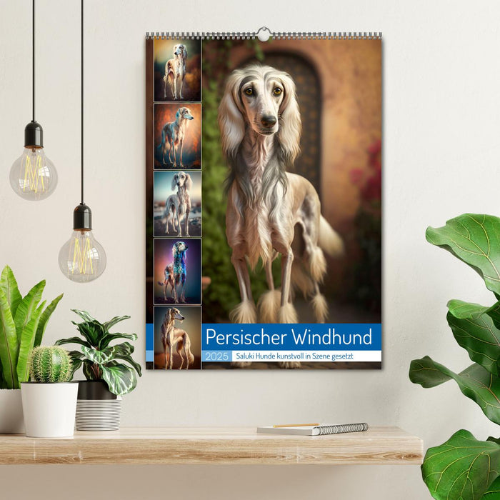 Persischer Windhund (CALVENDO Wandkalender 2025)