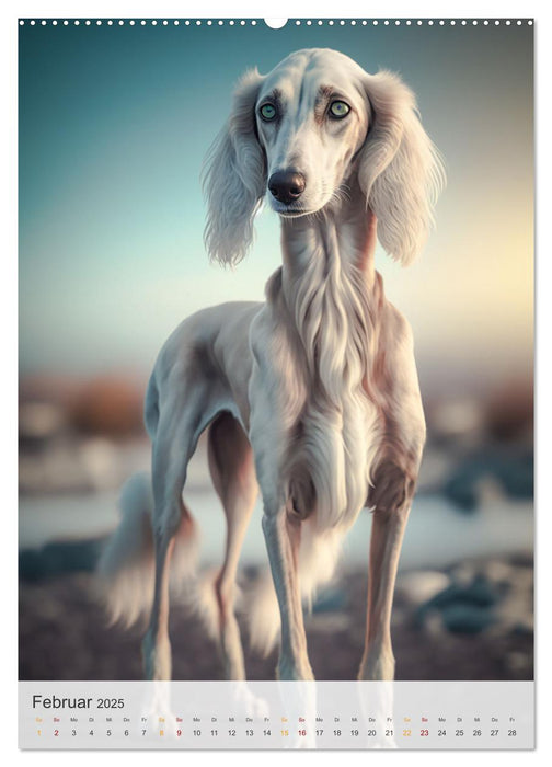 Persischer Windhund (CALVENDO Wandkalender 2025)