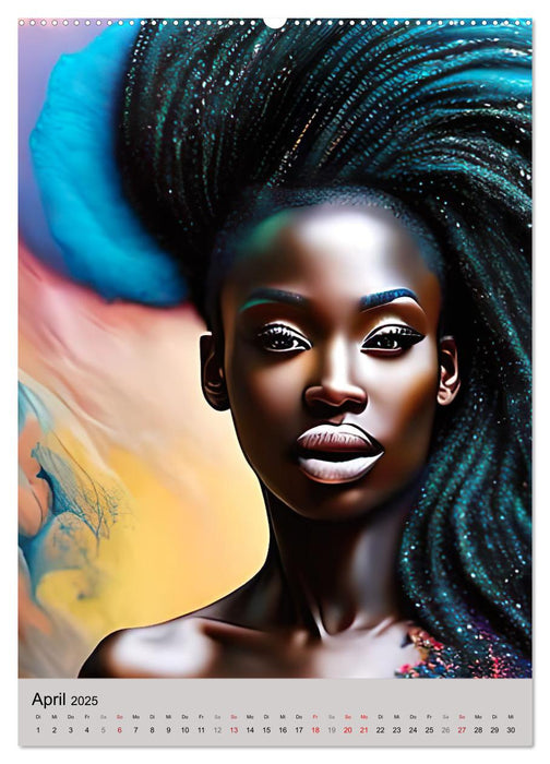 Portraits afrikanischer Frauen (CALVENDO Wandkalender 2025)