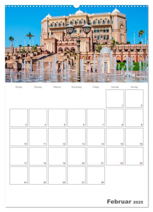 Abu Dhabi - Reiseplaner (CALVENDO Wandkalender 2025)