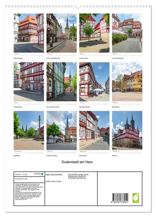 Duderstadt am Harz (CALVENDO Premium Wandkalender 2025)