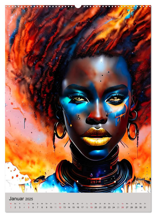 Portraits afrikanischer Frauen (CALVENDO Premium Wandkalender 2025)