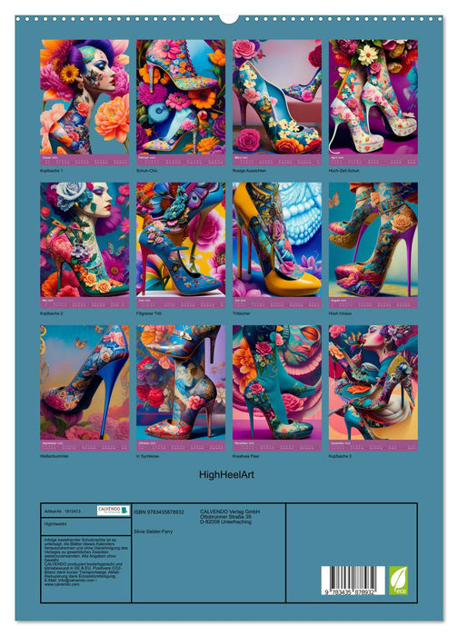 HighHeelArt (CALVENDO Premium Wandkalender 2025)