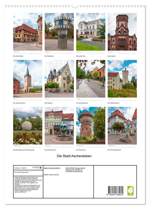 Die Stadt Aschersleben (CALVENDO Premium Wandkalender 2025)