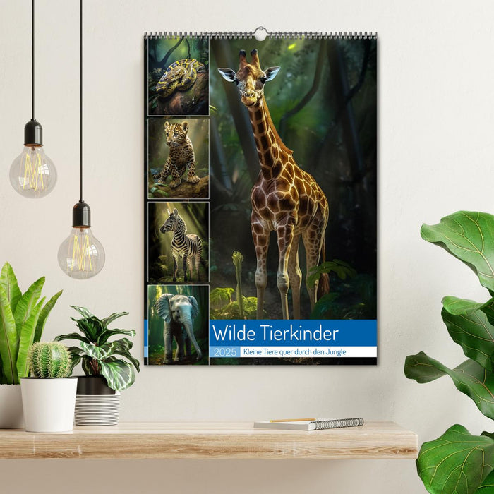 Wilde Tierkinder (CALVENDO Wandkalender 2025)