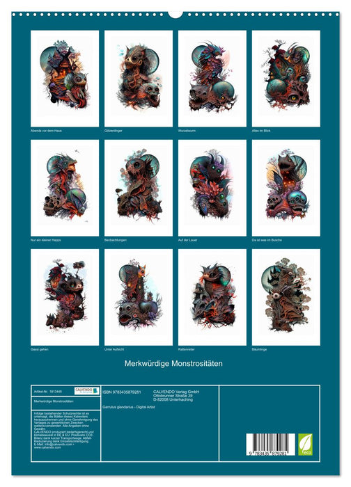 Merkwürdige Monstrositäten (CALVENDO Premium Wandkalender 2025)