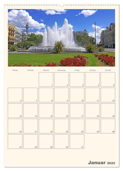 Valencia - Barcelona Terminplaner (CALVENDO Premium Wandkalender 2025)