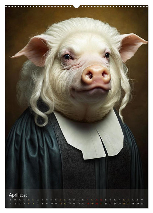 Im Namen des Gesetzes Tierische Richter (CALVENDO Wandkalender 2025)