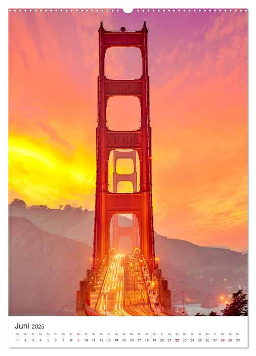 San Francisco - Eine Reise nach Kalifornien. (CALVENDO Premium Wandkalender 2025)