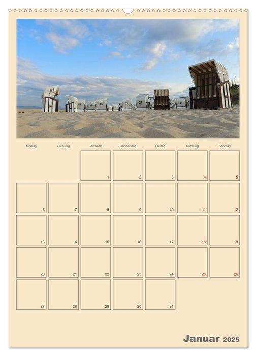 Usedom Ostsee - Terminplaner (CALVENDO Premium Wandkalender 2025)