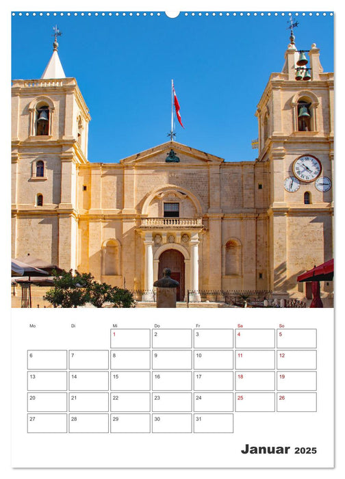 Valletta - Küstenstadt mit Charme (CALVENDO Wandkalender 2025)