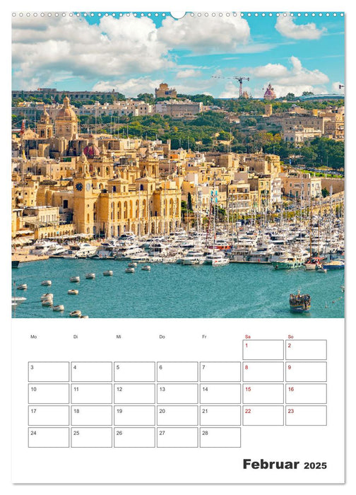 Valletta - Küstenstadt mit Charme (CALVENDO Wandkalender 2025)