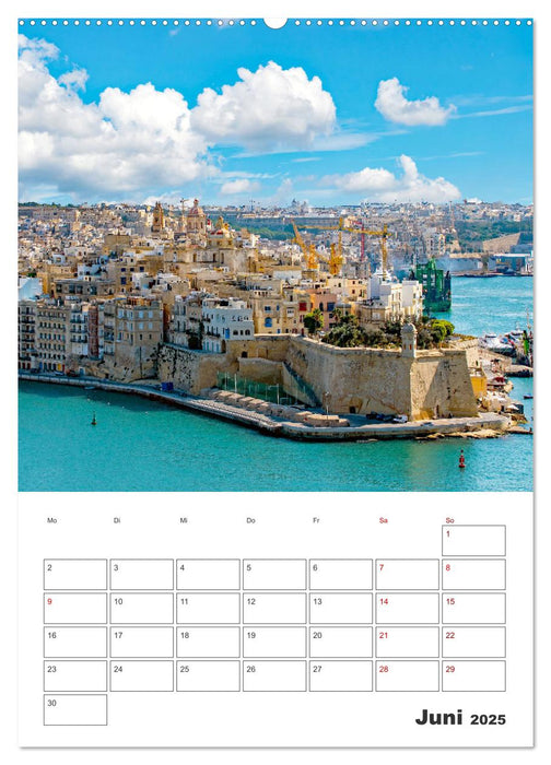 Valletta - Küstenstadt mit Charme (CALVENDO Wandkalender 2025)