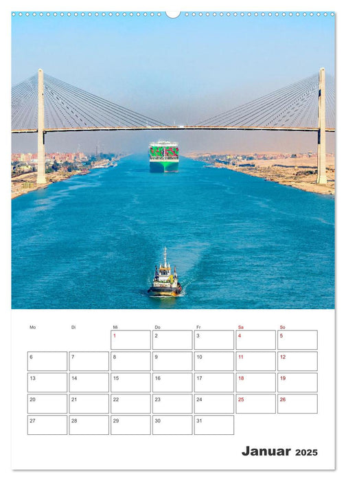 Suezkanal - Urlaubsplaner (CALVENDO Wandkalender 2025)