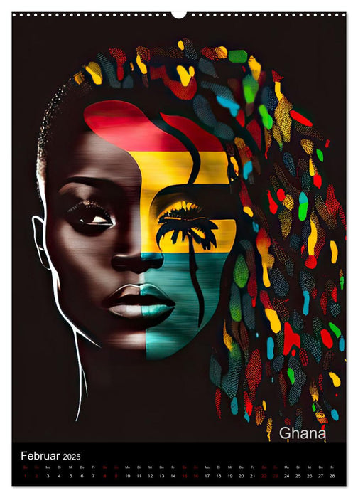 Afrikanische Schönheiten (CALVENDO Premium Wandkalender 2025)