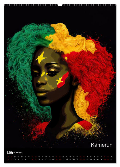 Afrikanische Schönheiten (CALVENDO Premium Wandkalender 2025)