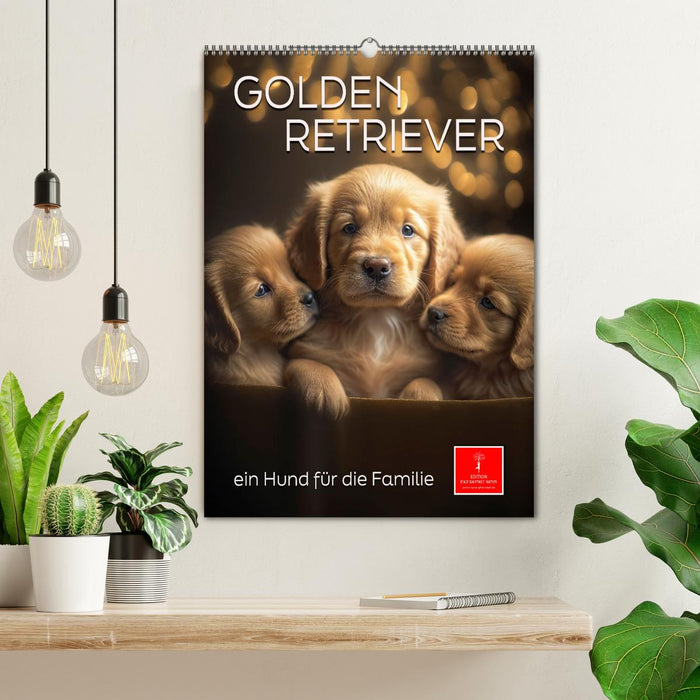 Golden Retriever - ein Hund für die Familie (CALVENDO Wandkalender 2025)