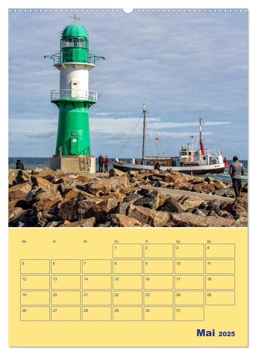 Sehnsuchtsort Warnemünde (CALVENDO Wandkalender 2025)