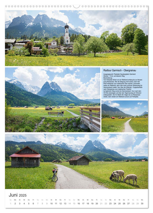 Radlglück mit Alpenblick 2025 (CALVENDO Premium Wandkalender 2025)