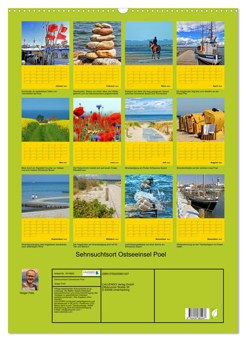 Sehnsuchtsort Ostseeinsel Poel (CALVENDO Wandkalender 2025)