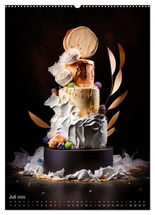 Zur Hochzeit eine Torte (CALVENDO Premium Wandkalender 2025)