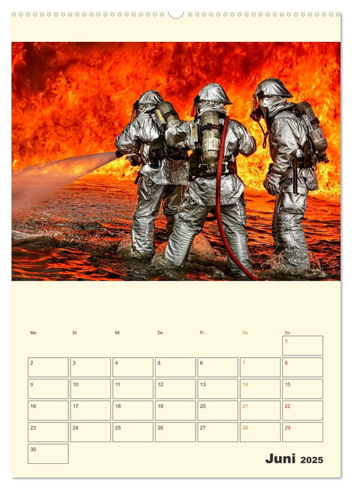 Feuerwehr - der Kalender (CALVENDO Premium Wandkalender 2025)