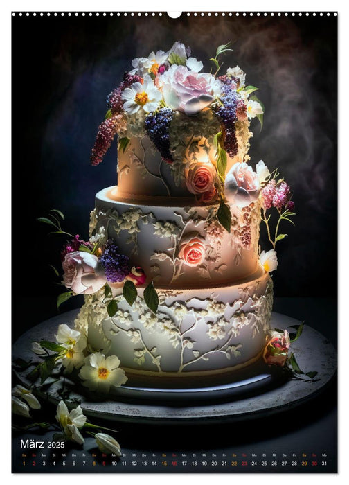 Zur Hochzeit eine Torte (CALVENDO Wandkalender 2025)