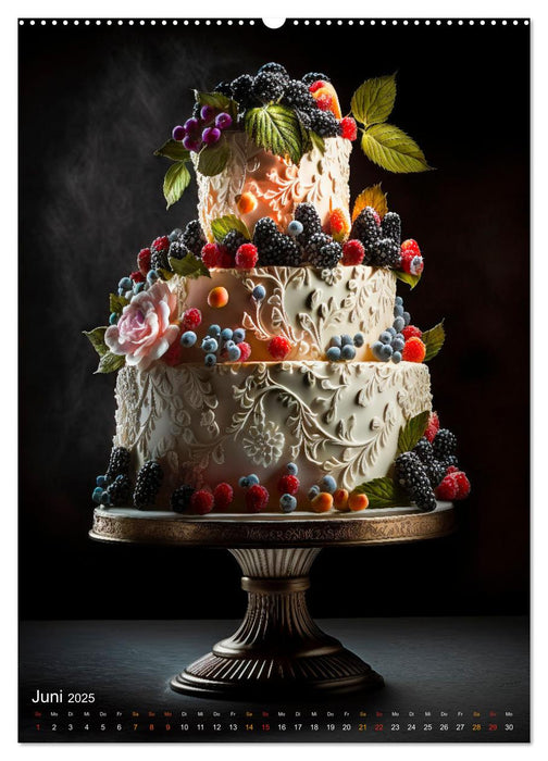 Zur Hochzeit eine Torte (CALVENDO Wandkalender 2025)