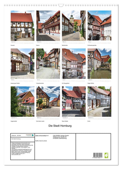 Die Stadt Hornburg (CALVENDO Wandkalender 2025)