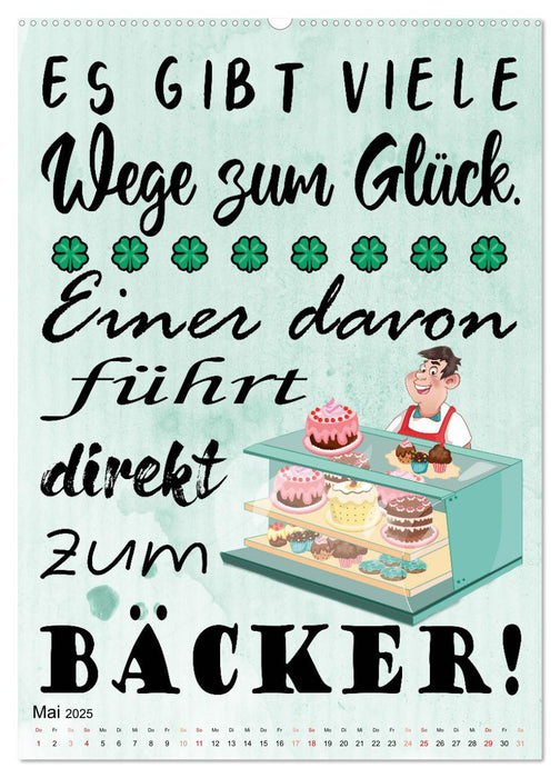 Bäckersprüche (CALVENDO Premium Wandkalender 2025)