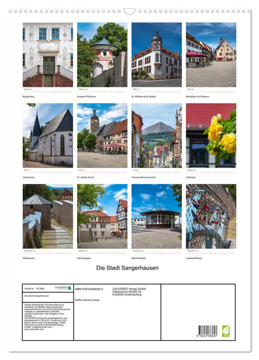 Die Stadt Sangerhausen (CALVENDO Wandkalender 2025)