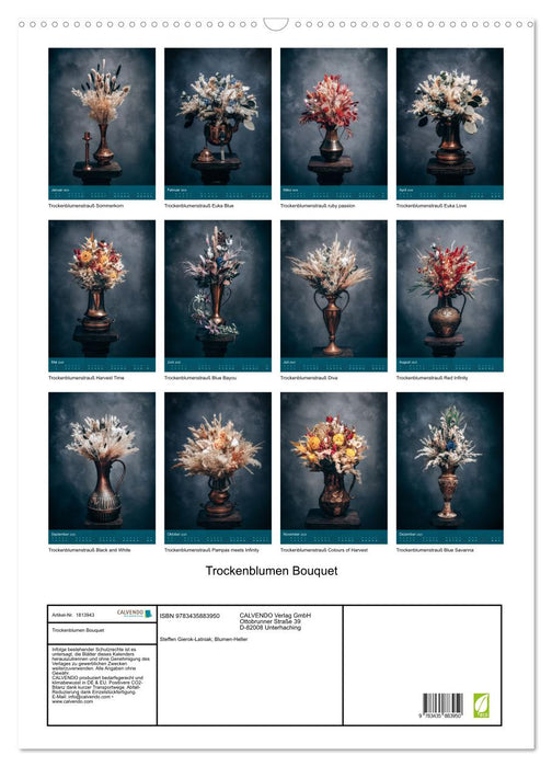 Trockenblumen Bouquet (CALVENDO Wandkalender 2025)