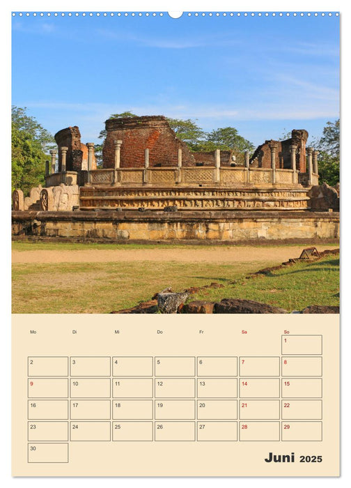 Sri Lanka - Terminplaner (CALVENDO Wandkalender 2025)