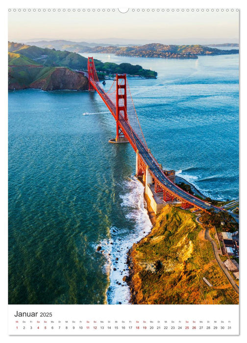 San Francisco - Eine Reise nach Kalifornien. (CALVENDO Wandkalender 2025)