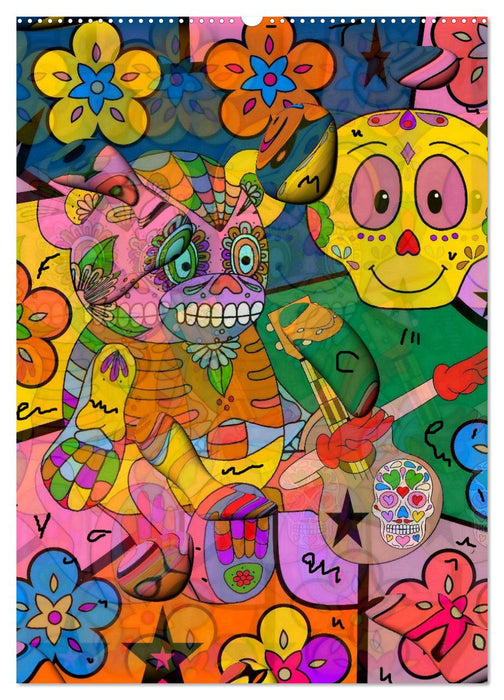 Nico Bielows Dia los Muertos (CALVENDO Wandkalender 2025)