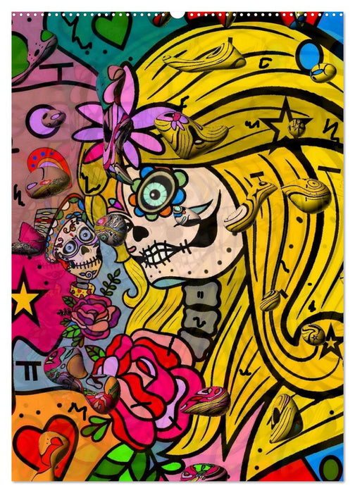 Nico Bielows Dia los Muertos (CALVENDO Wandkalender 2025)