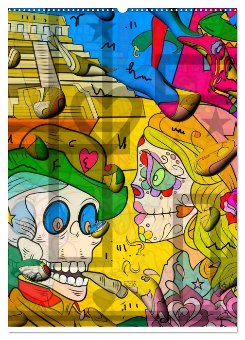 Nico Bielows Dia los Muertos (CALVENDO Wandkalender 2025)