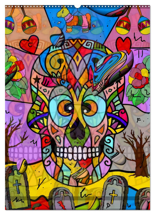 Nico Bielows Dia los Muertos (CALVENDO Wandkalender 2025)