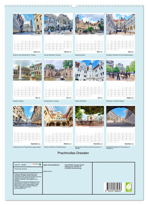 Prachtvolles Dresden (CALVENDO Premium Wandkalender 2025)