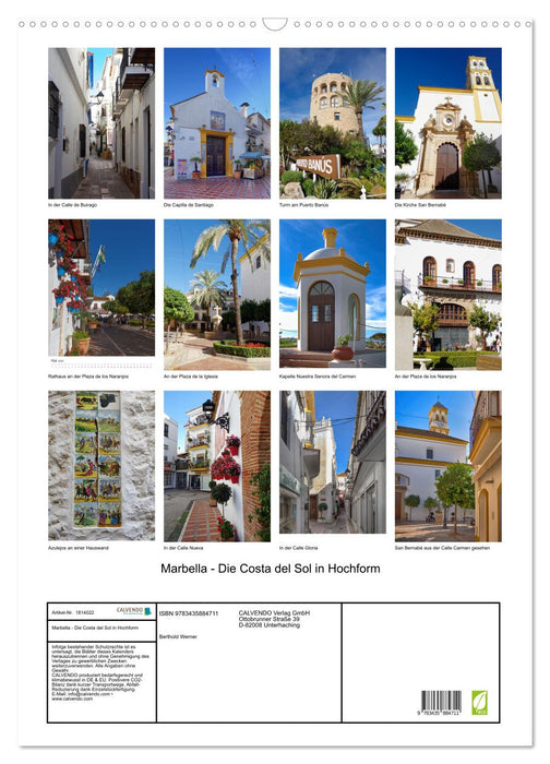 Marbella - Die Costa del Sol in Hochform (CALVENDO Wandkalender 2025)