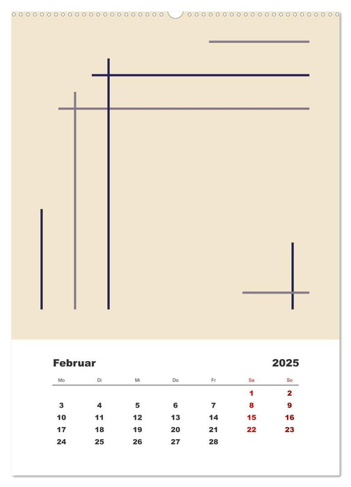 GeoArt - geometrische Formen (CALVENDO Premium Wandkalender 2025)