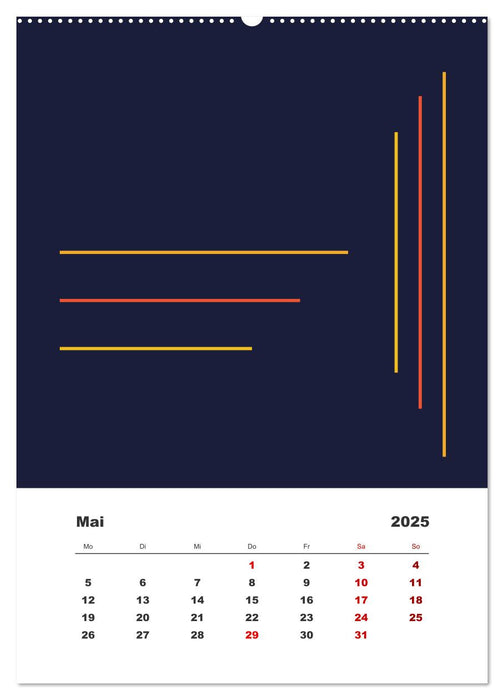 GeoArt - geometrische Formen (CALVENDO Premium Wandkalender 2025)