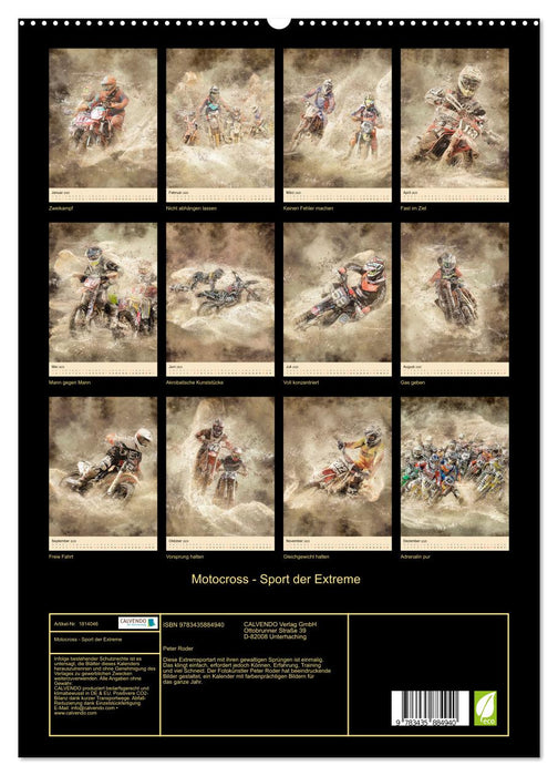 Motocross - Sport der Extreme (CALVENDO Premium Wandkalender 2025)