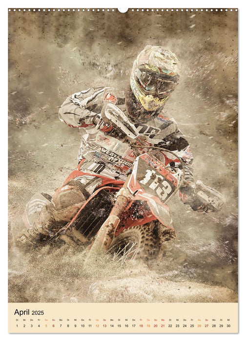 Motocross - Sport der Extreme (CALVENDO Premium Wandkalender 2025)