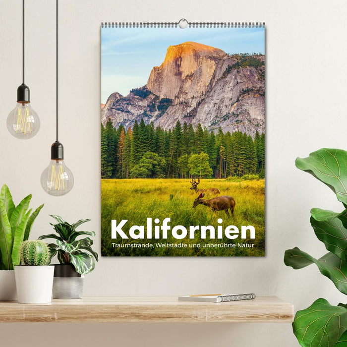 Kalifornien - Traumstrände, Weltstädte und unberührte Natur (CALVENDO Wandkalender 2025)