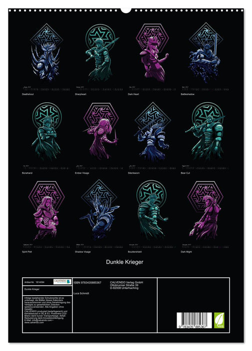 Dunkle Krieger (CALVENDO Premium Wandkalender 2025)