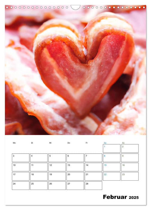 Bacon Kalender - Wir lieben Bacon (CALVENDO Wandkalender 2025)